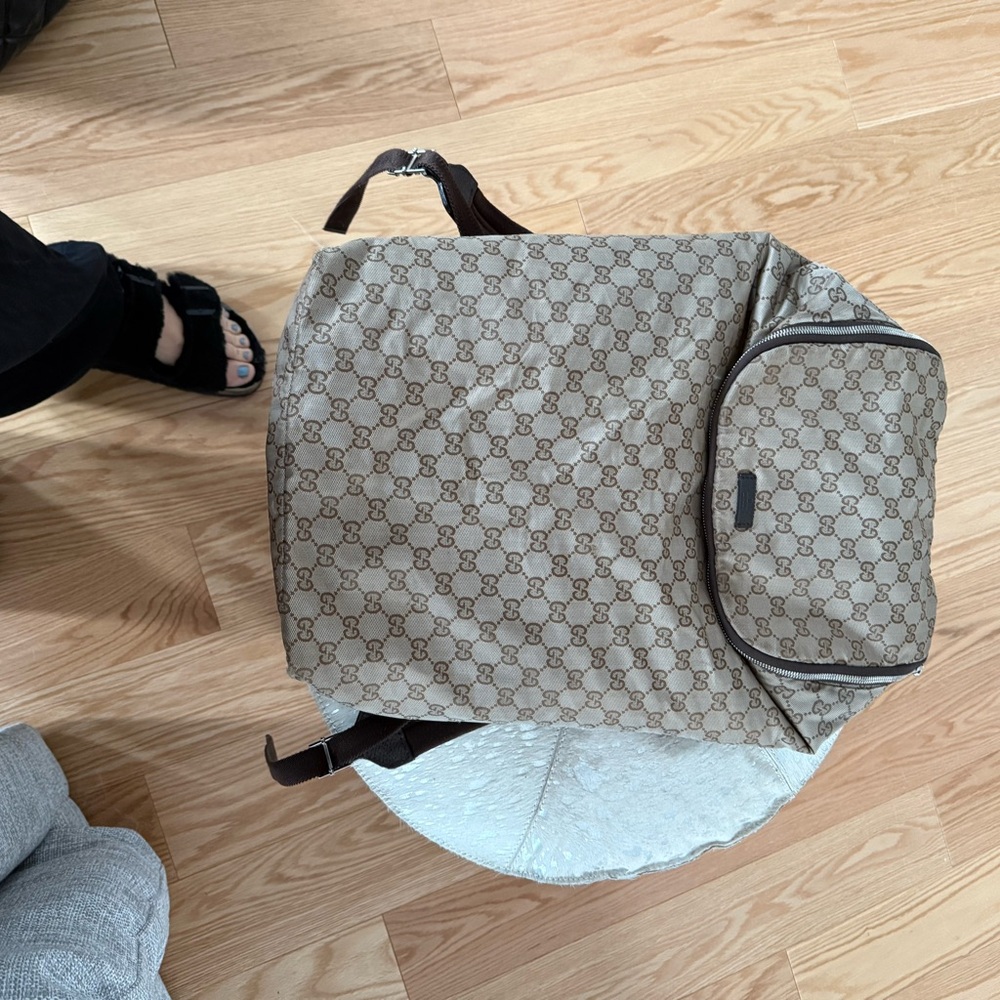 Gucci Tan Monogram Men's Backpack